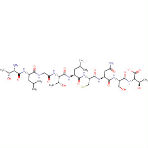 499777-01-4  L-Threonine,L-threonyl-L-leucylglycyl-L-threonyl-L-leucyl-L-cysteinyl-L-asparaginyl-L-seryl- 499777-01-4  L-Threonine,L-threonyl-L-leucylglycyl-L-threonyl-L-leucyl-L-cysteinyl-L-asparaginyl-L-seryl-