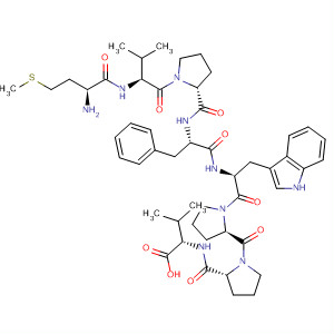 499777-03-6  L-Valine,L-methionyl-L-valyl-L-prolyl-L-phenylalanyl-L-tryptophyl-L-prolyl-L-prolyl- 499777-03-6  L-Valine,L-methionyl-L-valyl-L-prolyl-L-phenylalanyl-L-tryptophyl-L-prolyl-L-prolyl-
