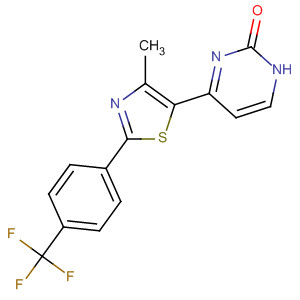 499796-38-2  2(1H)-Pyrimidinone,4-[4-methyl-2-[4-(trifluoromethyl)phenyl]-5-thiazolyl]-