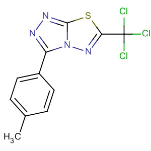 499797-15-8  1,2,4-Triazolo[3,4-b][1,3,4]thiadiazole,3-(4-methylphenyl)-6-(trichloromethyl)-