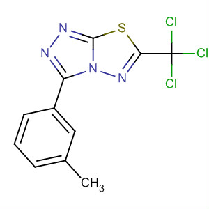 499797-22-7  1,2,4-Triazolo[3,4-b][1,3,4]thiadiazole,3-(3-methylphenyl)-6-(trichloromethyl)-