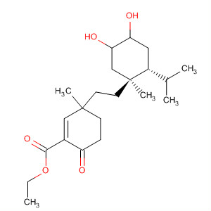 499797-40-9  1-Cyclohexene-1-carboxylic acid,3-[2-[(1S,2R)-4,5-dihydroxy-1-methyl-2-(1-methylethyl)cyclohexyl]ethyl]-3-methyl-6-oxo-, ethyl ester, (3S)-