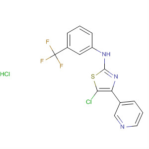 499984-45-1  2-Thiazolamine, 5-chloro-4-(3-pyridinyl)-N-[3-(trifluoromethyl)phenyl]-,monohydrochloride