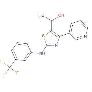 499984-60-0  5-Thiazolemethanol,a-methyl-4-(3-pyridinyl)-2-[[3-(trifluoromethyl)phenyl]amino]-
