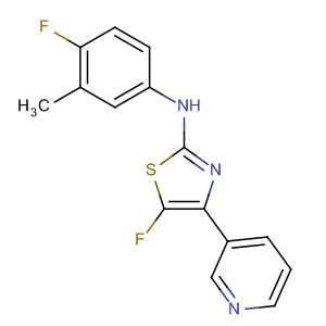 499984-73-5  2-Thiazolamine, 5-fluoro-N-(4-fluoro-3-methylphenyl)-4-(3-pyridinyl)-