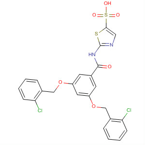 499989-17-2  5-Thiazolesulfonic acid,2-[[3,5-bis[(2-chlorophenyl)methoxy]benzoyl]amino]-