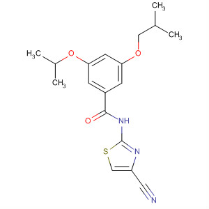 499990-15-7  Benzamide,N-(4-cyano-2-thiazolyl)-3-(1-methylethoxy)-5-(2-methylpropoxy)-