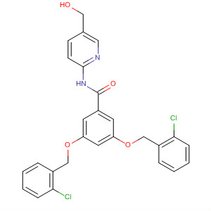 499991-00-3  Benzamide,3,5-bis[(2-chlorophenyl)methoxy]-N-[5-(hydroxymethyl)-2-pyridinyl]-
