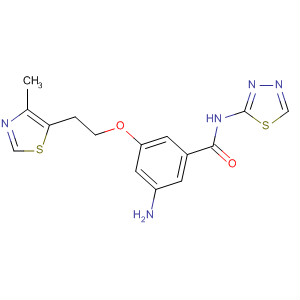 499991-71-8  Benzamide,3-amino-5-[2-(4-methyl-5-thiazolyl)ethoxy]-N-1,3,4-thiadiazol-2-yl-