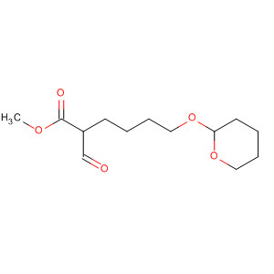 499993-09-8  Hexanoic acid, 2-formyl-6-[(tetrahydro-2H-pyran-2-yl)oxy]-, methyl ester