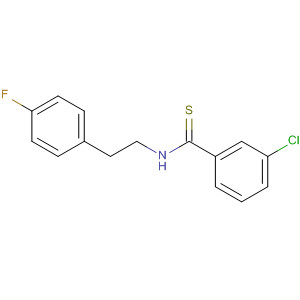 496035-02-0  Benzeencarbothioamide, 3-chloor-N-[2-(4-fluorofenyl)ethyl]-