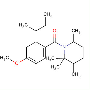 496042-09-2  Piperidine,1-[[4-methoxy-6-(1-methylpropyl)-1,3-cyclohexadien-1-yl]carbonyl]-2,2,6,6-tetramethyl-