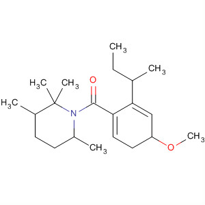 496042-17-2  Piperidine,1-[[4-methoxy-6-(1-methylpropyl)-1,5-cyclohexadien-1-yl]carbonyl]-2,2,6,6-tetramethyl-