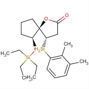 496050-96-5  1-Oxaspiro[4.4]nonan-2-one, 4-(dimethylphenylsilyl)-6-[(triethylsilyl)oxy]-,(4S,5R,6S)-
