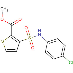 496051-36-6  2-Thiophenecarboxylic acid, 3-[[(4-chlorophenyl)amino]sulfonyl]-, methylester