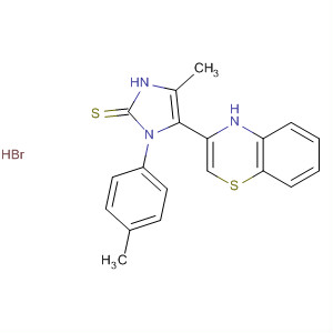 496051-56-0  2H-Imidazole-2-thione,5-(4H-1,4-benzothiazin-3-yl)-1,3-dihydro-4-methyl-1-(4-methylphenyl)-,monohydrobromide