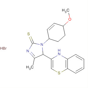 496051-60-6  2H-Imidazole-2-thione,5-(4H-1,4-benzothiazin-3-yl)-1,3-dihydro-1-(4-methoxyphenyl)-4-methyl-, monohydrobromide