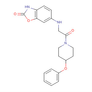 496058-15-2  Piperidine,1-[[(2,3-dihydro-2-oxo-6-benzoxazolyl)amino]acetyl]-4-phenoxy-