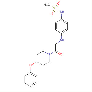 496058-18-5  Piperidine,1-[[[4-[(methylsulfonyl)amino]phenyl]amino]acetyl]-4-phenoxy-