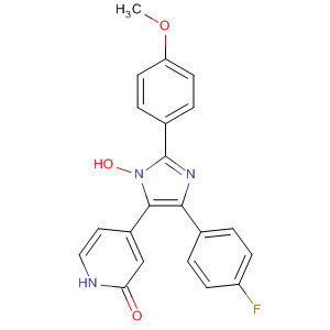 496803-96-4  2(1H)-Pyridinone,4-[4-(4-fluorophenyl)-1-hydroxy-2-(4-methoxyphenyl)-1H-imidazol-5-yl]-