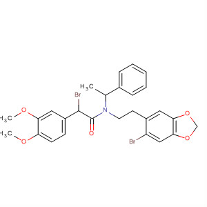 496817-70-0  Benzeneacetamide,2-bromo-N-[2-(6-bromo-1,3-benzodioxol-5-yl)ethyl]-4,5-dimethoxy-N-(1-phenylethyl)-