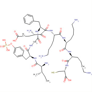 496836-96-5  L-Cysteine,L-isoleucyl-O-phosphono-L-tyrosylglycyl-L-a-glutamyl-L-phenylalanyl-L-lysyl-L-lysyl-L-lysyl-