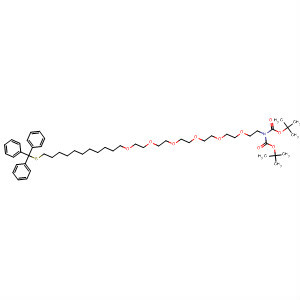 496837-00-4  5,8,11,14,17,20-Hexaoxa-32-thia-2-azatritriacontanoic acid,2-[(1,1-dimethylethoxy)carbonyl]-33,33,33-triphenyl-, 1,1-dimethylethylester