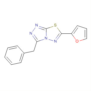 496842-89-8  1,2,4-Triazolo[3,4-b][1,3,4]thiadiazole, 6-(2-furanyl)-3-(phenylmethyl)-