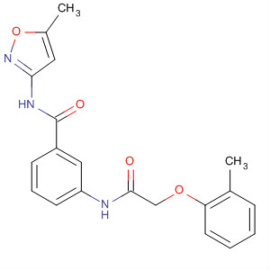 496844-00-9  Benzamide,N-(5-methyl-3-isoxazolyl)-3-[[(2-methylphenoxy)acetyl]amino]-