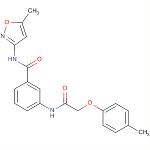 496844-01-0  Benzamide,N-(5-methyl-3-isoxazolyl)-3-[[(4-methylphenoxy)acetyl]amino]-