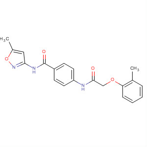 496844-06-5  Benzamide,N-(5-methyl-3-isoxazolyl)-4-[[(2-methylphenoxy)acetyl]amino]-