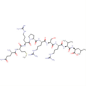 496849-19-5  L-Leucine,L-glutaminyl-L-methionyl-L-arginyl-L-prolyl-L-arginyl-L-seryl-L-arginyl-L-valyl-