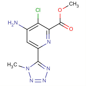 496849-92-4  2-Pyridinecarboxylic acid,4-amino-3-chloro-6-(1-methyl-1H-tetrazol-5-yl)-, methyl ester