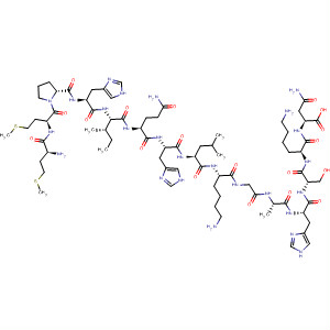 496854-49-0  L-Asparagine,L-methionyl-L-methionyl-L-prolyl-L-histidyl-L-isoleucyl-L-glutaminyl-L-histidyl-L-leucyl-L-lysylglycyl-L-alanyl-L-histidyl-L-seryl-L-lysyl-