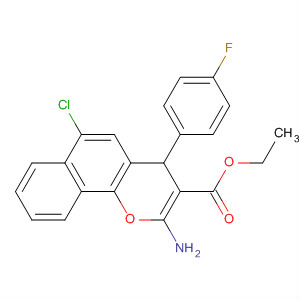 496854-96-7  4H-Naphtho[1,2-b]pyran-3-carboxylic acid,2-amino-6-chloro-4-(4-fluorophenyl)-, ethyl ester
