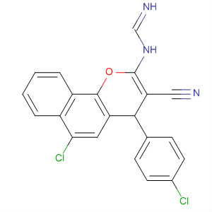 496855-18-6  Methanimidamide,N-[6-chloro-4-(4-chlorophenyl)-3-cyano-4H-naphtho[1,2-b]pyran-2-yl]-