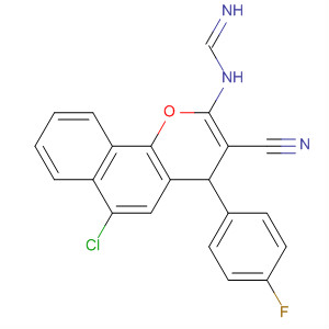 496855-20-0  Methanimidamide,N-[6-chloro-3-cyano-4-(4-fluorophenyl)-4H-naphtho[1,2-b]pyran-2-yl]-