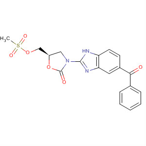 496857-51-3  2-Oxazolidinone,3-(5-benzoyl-1H-benzimidazol-2-yl)-5-[[(methylsulfonyl)oxy]methyl]-,(5R)-