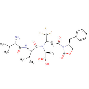 496860-05-0  L-Alanine,N-[3-oxo-3-[(4S)-2-oxo-4-(phenylmethyl)-3-oxazolidinyl]-1-(trifluoromethyl)propyl]-L-valyl-L-valyl-