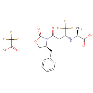 496860-13-0  L-Alanine,N-[(1R)-3-oxo-3-[(4S)-2-oxo-4-(phenylmethyl)-3-oxazolidinyl]-1-(trifluoromethyl)propyl]-, mono(trifluoroacetate)
