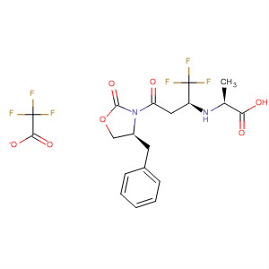 496860-15-2  L-Alanine,N-[(1S)-3-oxo-3-[(4S)-2-oxo-4-(phenylmethyl)-3-oxazolidinyl]-1-(trifluoromethyl)propyl]-, mono(trifluoroacetate)