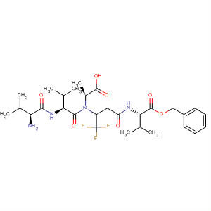 496860-85-6  L-Alanine,N-[3-[[(1S)-2-methyl-1-[(phenylmethoxy)carbonyl]propyl]amino]-3-oxo-1-(trifluoromethyl)propyl]-L-valyl-L-valyl-
