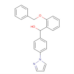 496863-24-2  Benzenometanol, 2-(fenylometoksy)-a-[4-(1H-pirazol-1-ylo)fenylo]-