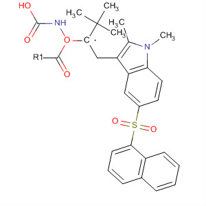 496865-00-0  Carbamic acid,[2-[1,2-dimethyl-5-(1-naphthalenylsulfonyl)-1H-indol-3-yl]ethyl]-,1,1-dimethylethyl ester