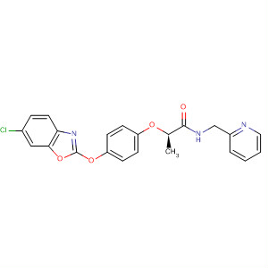 496866-06-9  Propanamide,2-[4-[(6-chloro-2-benzoxazolyl)oxy]phenoxy]-N-(2-pyridinylmethyl)-,(2R)-