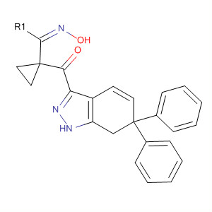 496880-09-2  Methanone, cyclopropyl(6,7-dihydro-6,6-diphenyl-1H-indazol-3-yl)-,oxime, (1Z)- 496880-09-2  Methanone, cyclopropyl(6,7-dihydro-6,6-diphenyl-1H-indazol-3-yl)-,oxime, (1Z)-
