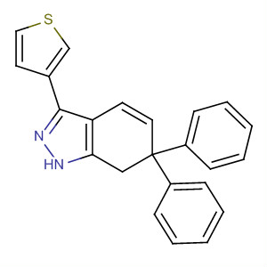 496880-55-8  1H-Indazole, 6,7-dihydro-6,6-diphenyl-3-(3-thienyl)-