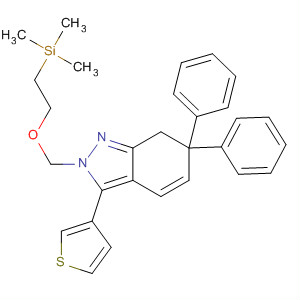 496880-57-0  2H-Indazole,6,7-dihydro-6,6-diphenyl-3-(3-thienyl)-2-[[2-(trimethylsilyl)ethoxy]methyl]-