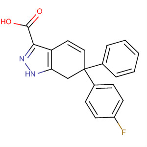 496880-78-5  1H-Indazole-3-carboxylic acid, 6-(4-fluorophenyl)-6,7-dihydro-6-phenyl-