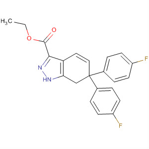 496880-81-0  1H-Indazole-3-carboxylic acid, 6,6-bis(4-fluorophenyl)-6,7-dihydro-,ethyl ester